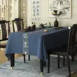Mới của Trung Quốc phong cách khăn trải bàn cotton bệnh phong hình chữ nhật nhà màu xanh gạo màu rắn Zen bàn cà phê cuốn sách khăn trải bàn tùy chỉnh khăn trải bàn caro đỏ
