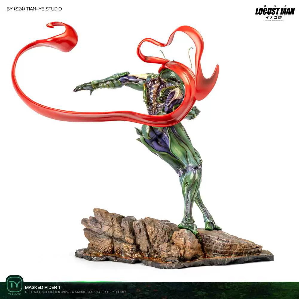 预售 蝗虫人locust man 涂装成品 田也工作室 限量摆件