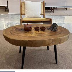 Camphor Wood Wabi-Sabi Style Tea Table Japanese Tatami Tea Table Balcony Small Table Natural Solid Wood Tea Table Bay Window Table
