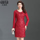 Gu Beisha high -end brand spring and autumn lady wedding banquet cheongsam wedding is thin mother dress dresses in women