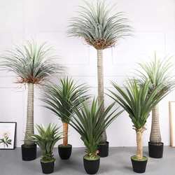 Large simulated iron tree Green plant hotel artificial dragon blood iron tree Plant bonsai ornaments simulated dragon blood tree