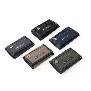 Jami Road Korean Version Wind Men's Short Timmer Student Wallet Tide Simple Canvas Wallet Male Leather Picks Free Ship
