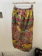 
LAVISHSECRET Autumn and Winter Retro Hong Kong Style Printed Skirt for Women High Waist Slim A-line Skirt Mid-length Skirt