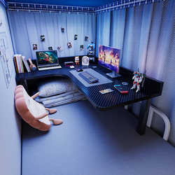 Corner Computer Desk for Bed, Student Dormitory Bunk Bed Study Desk, Lazy Desk, Corner Gaming Desk