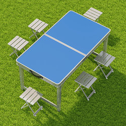 Folding Table for Outdoor Night Market Stalls, Small Portable Camping Table, Outdoor Dining Table and Chairs, Street Vendor Table