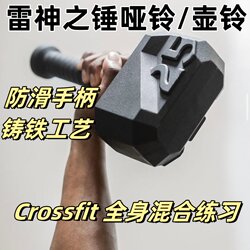 Dumbbell Thor's Hammer Kettlebell Sports Fitness Equipment Home Fitness Strength Training Barbell Ballbell Cast Iron Non-Slip