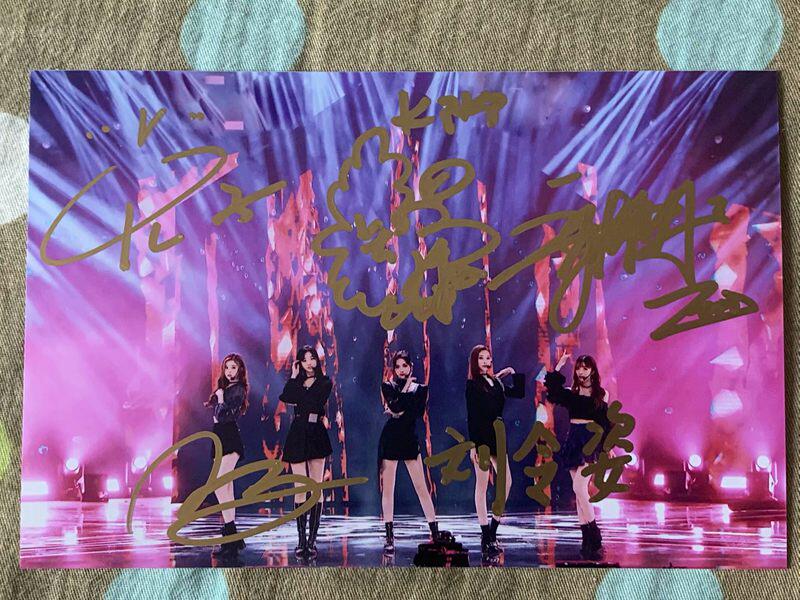 青春有你2张楚寒 王清 许佳琪 刘令姿 许杨玉琢 亲笔签名照片舞台
