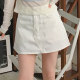 Korean direct mail Daltt summer versatile casual daily commuting pocket solid color slim A-line skirt for women