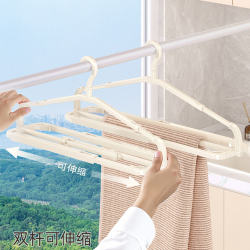 Telescopic Clothes Hanger for Drying Quilts, Bed Sheets, Bath Towels; Household Drying Rack for Sheets and Duvet Covers; Special Extended Hanger for Drying Coats