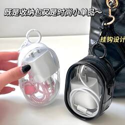 Transparent Data Cable Storage Bag, Travel Digital Charger Cable Management, Protective, Visible, Multi-Purpose Organizing Portable Bag