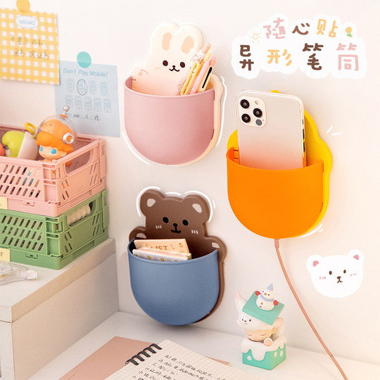 3年クラス2のかわいいペンホルダー - 学生用壁掛け文具収納
