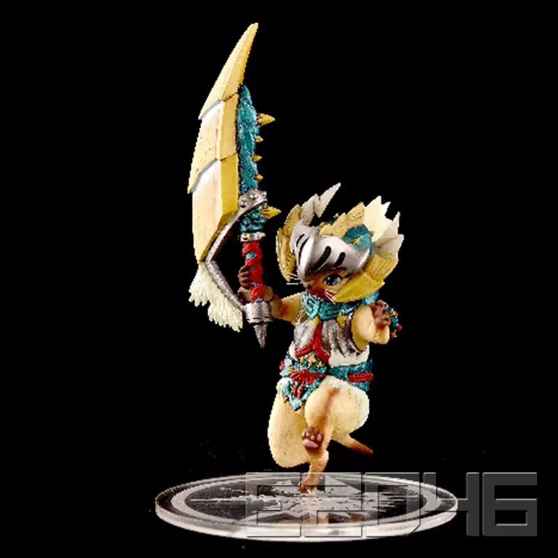 E46 手办雷狼龙猫怪物猎人monster Hunter Gk 白模