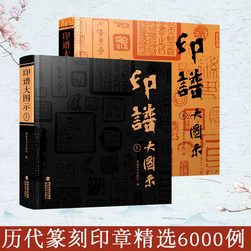 印谱大图示上下2册篆刻印谱工具字典书6000余方古今印谱汉官印/汉