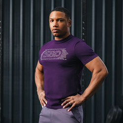 2025 Aspire Lexus Limited Edition Uk Sbd Large Logo T-Shirt Royal Purple Men's Pure Cotton Fitness Sports Casual T-Shirt