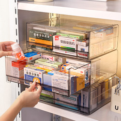 Transparent Medicine Box Storage Box Drawer-Type Medicine Storage Cabinet Household Storage Rack Multi-Layer Family Medicine Box
