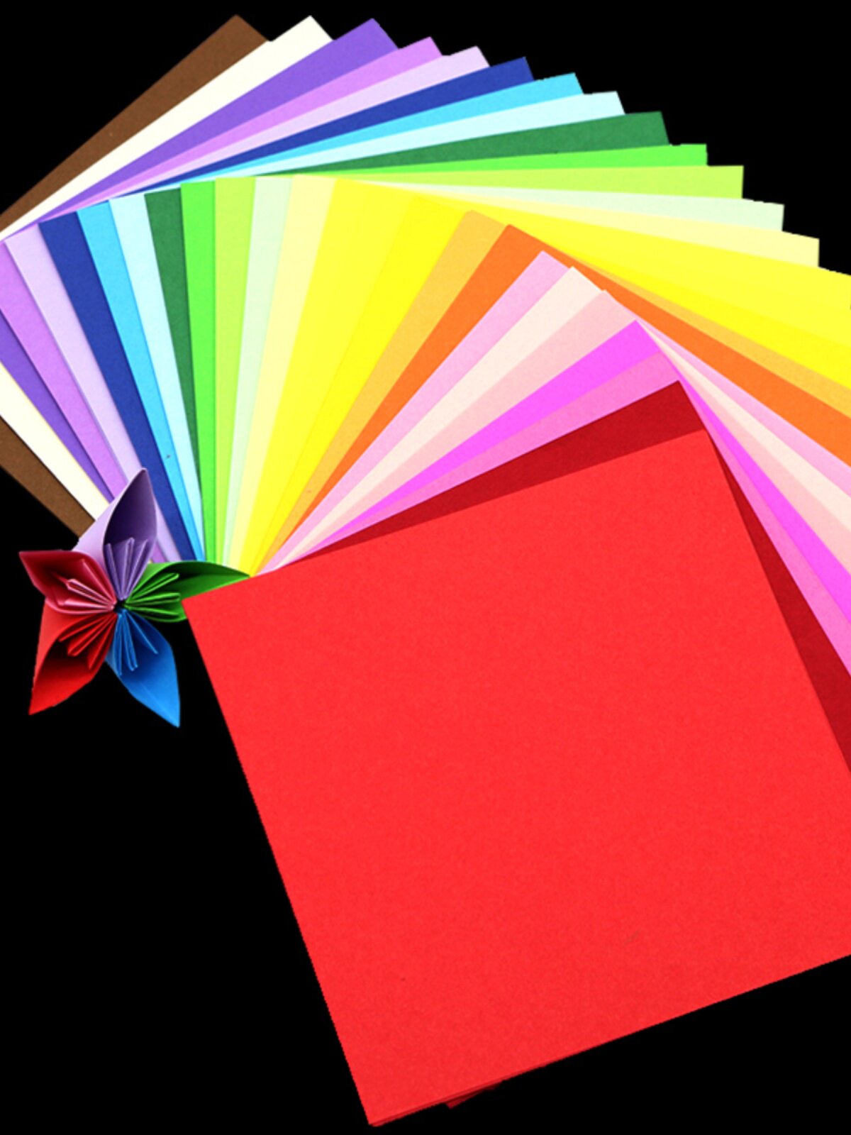 Chen Meng 25-Color Square Origami Paper - Multicolor Craft ...