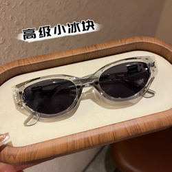 2026 New Model Rococo Cat-Eye Sunglasses for Women, Transparent Gray, High-End Feel, Gm Uv Protection, Can Be Fitted with Prescription Lenses, Unisex Sunglasses