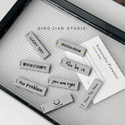 Personalized Phone Stand with Invisible Foldable Adhesive Metal Bracket, New English Style, Popular on Social Media, Universal Desktop Support