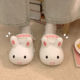 Thin Strips Cute Cartoon Rabbit Hole Shoes Female Summer Student Outerwear Non-Slip Ins Girls Heart Toe Sandals