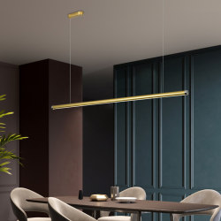 Restaurant Creative Linear Bar Counter Office Chandelier Commercial Home Linear Shape Splicing 2m Led Strip Pendant Light