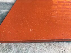 Vitrified Tiles Floor Tiles Polished Bright 600X600 Red Facade Tiles Can Be Added with Wave Line Trimming Corridor