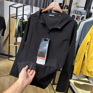 
Thin men's spring and summer outdoor windproof and water-repellent moisture-wicking breathable hooded jacket