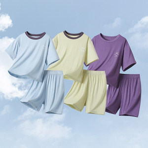 
Korean new modal summer children's short-sleeved shorts casual suits boys and girls home clothes pajamas