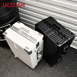 ULDUM suitcase luggage aluminum box tip box 10 female male students 24 password leather box 28 -inch