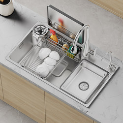 Japanese Nishino R8 Thickened Sus304 Stainless Steel Sink Japanese-Style Large Single-Slot Kitchen Sink Dishwashing Basin Sink