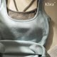 Kbra contrast cashmere protein warm vest for women 2025 new autumn and winter with chest pad inside and outside top