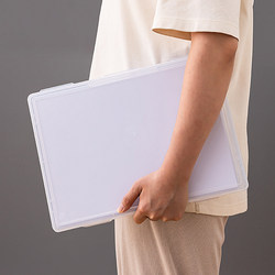 Office A3 Document File Rack File Box Storage Box Desktop Organizer Engineering Drawings Plastic Transparent Storage Box