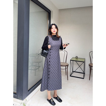 Vest skirt Sweet and age -reducing, loose, thin and thin side buckle
