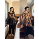 Vogana Cannes Family Large -size Original Winter Thick Warm Tattoo Stitching Droty Dress long and short

