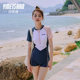 Yimeishan one-piece swimsuit women's high-end conservative flat angle slimming diving surfing suit 2025 new swimsuit