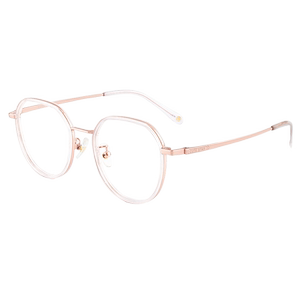 Anti -blue light radiation myopia glasses Women's models can be matched, flat -light literary retro round frame Eye frame mirror frame men