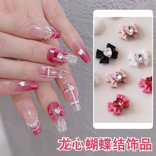 Трехмерное японское украшение для ногтей с бантиком, аксессуары, 2023 года, популярно в интернете, новая коллекция