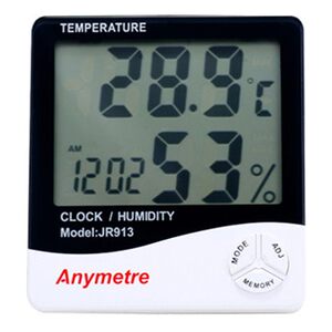 
Virtue Temperature and Hygrometer Indoor Electronic Temperature and Hygrometer Home Accurate Thermometer Large Screen Digital Display Temperature