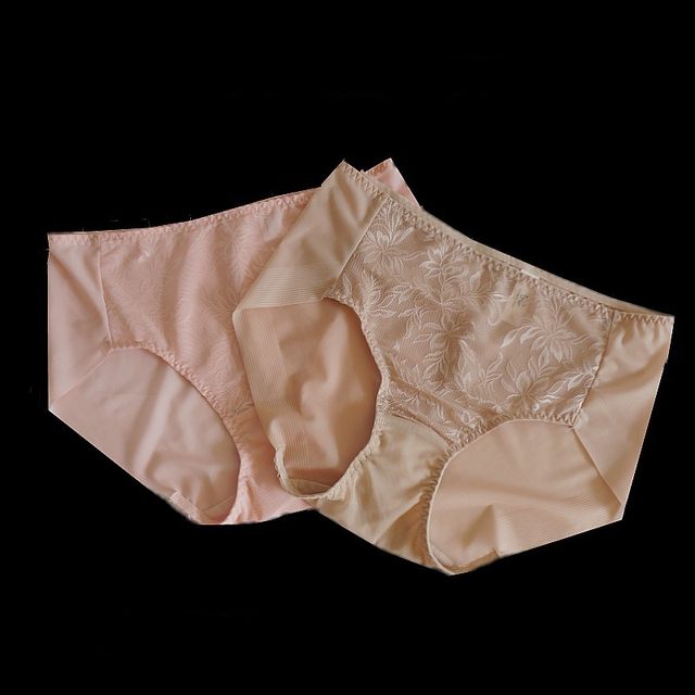 Jacquard mesh seamless quickdrying underwear midwaist women