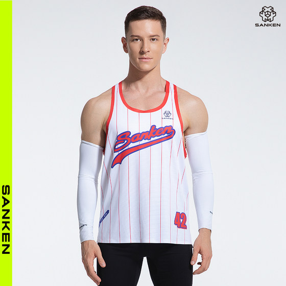 
Sanken Marathon Running Vest for Men and Women Quick-drying Breathable Sweat-absorbing Sports Top Professional Fitness Sleeveless Vest