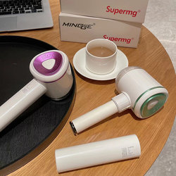 Portable 2-in-1 Lint Remover, Rechargeable Fabric Shaver, Six-Blade Blade for Removing Lint and Sticky Hair from Clothes