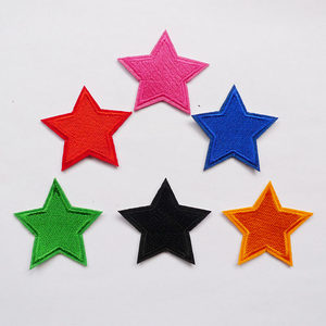 
Five-pointed star cloth patch patch patch clothes pants down decoration repair small hole ironing patch star embroidery patch