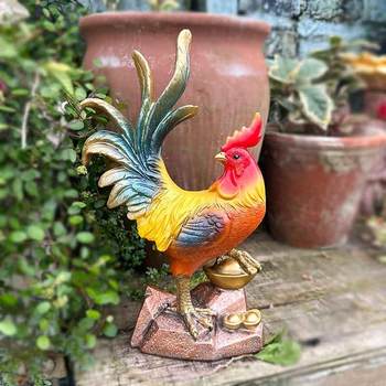 New Chinese creative golden rooster independent rooster decorations
