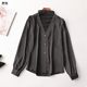 244839 Autumn shirt women's middle long sleeve tall neck
