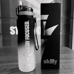 German Sige Skilly Sports Water Bottle, Student Portable, Drop-Resistant, High-Temperature Resistant Plastic Tritan Water Bottle, 1 Liter L