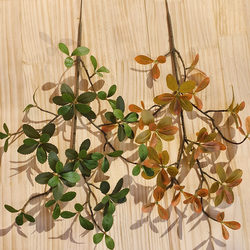 Single Artificial Island Spring Flower Branch, Fake Leaves, Large Tree Dead Branches, Decorative Fake Green Plants, Soft Decoration Plastic Island Leaves