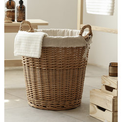 Woven Basket, Wicker Basket, Laundry Basket, Household Clothes Basket, Clothes Storage Basket, Dirty Clothes Basket, Magic Laundry Basket