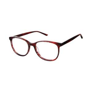 
Purchase ELLE men's and women's glasses frames oval full frame red resin daily wear office glasses frames