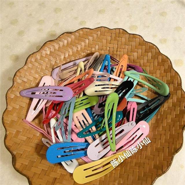 30pcs~yk2 dopamine color hair clip bb clip hair clip female headwear cute bangs side broken hair clip