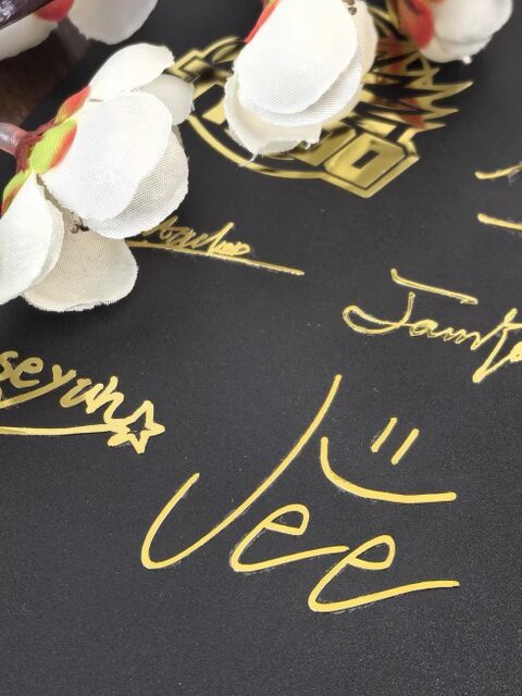 CSSGO printed gold sticker game sticker peripheral physical signature Metal material transfer sticker CSS2 major player