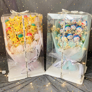 
Jingle cat kt cat pikachu doll bouquet cartoon bouquet creative gift box for birthday 3.8 goddess day gift